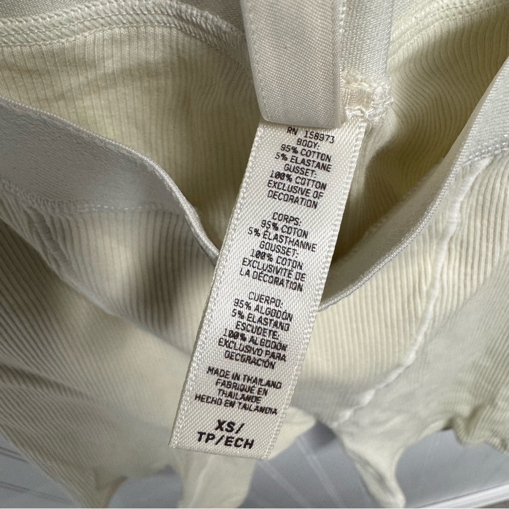 Skims Cotton Ribbed Boxer Shorts NWT - Picture 4 of 5